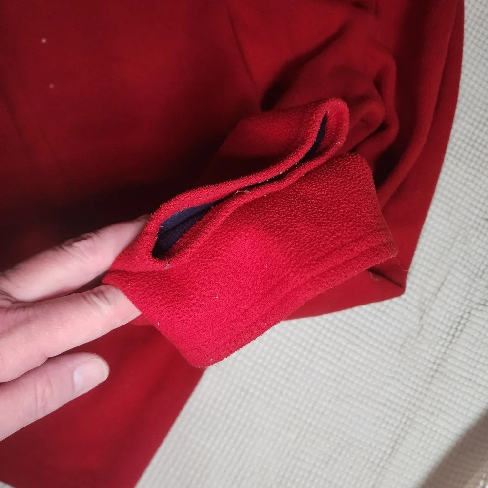 Brooks Brothers 1/4 Zip Sweater Men's XLarge Red Long Sleeve Pullover